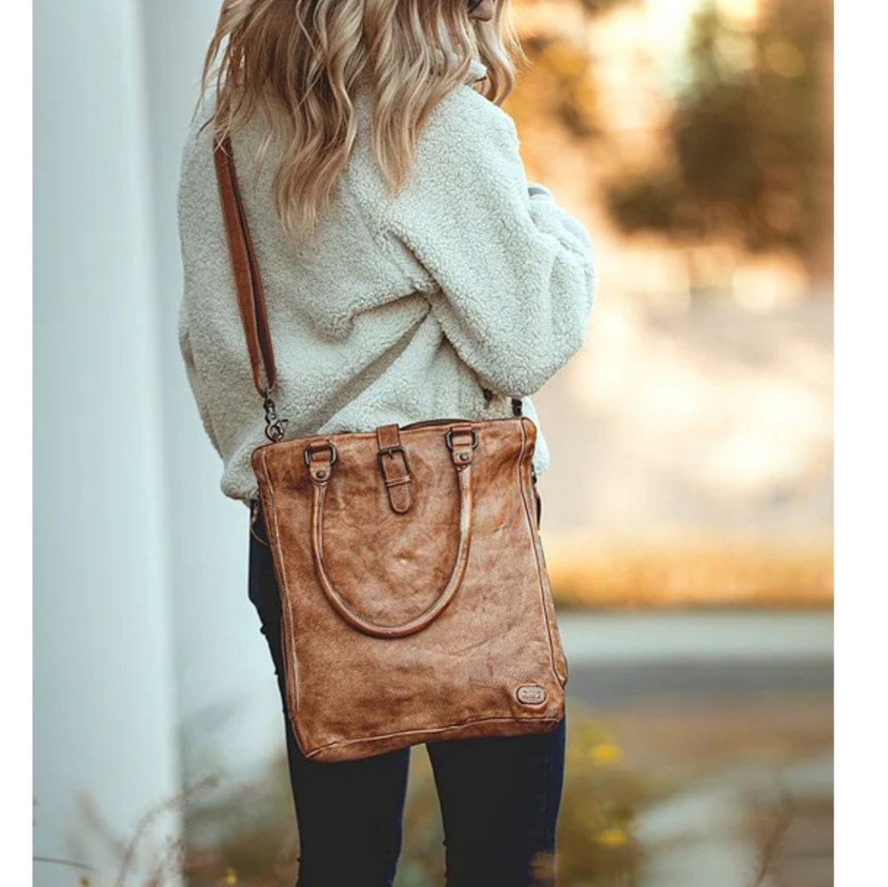 Bed Stu Mildred Purse Tan Dip Dye NWTWF